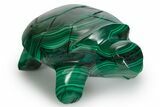 Flowery Malachite Turtle Carving - DR Congo #349347-1